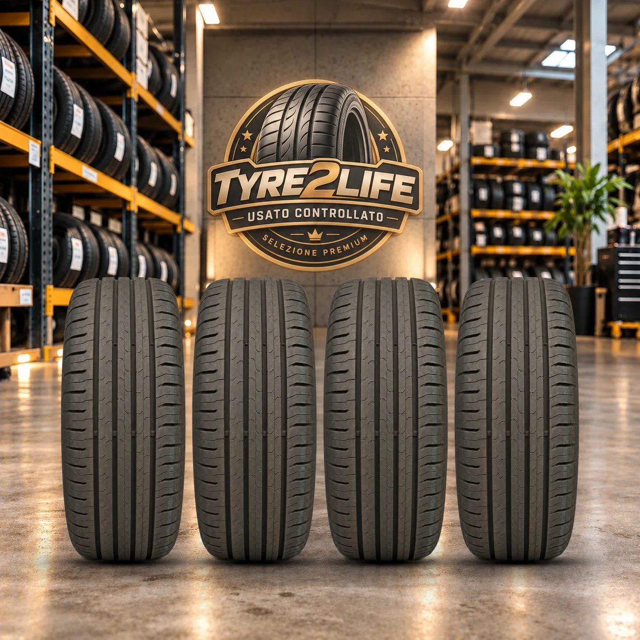 CONTINENTAL CONTIECOCONTACT 5, 4 gomme, battistrada 6 mm