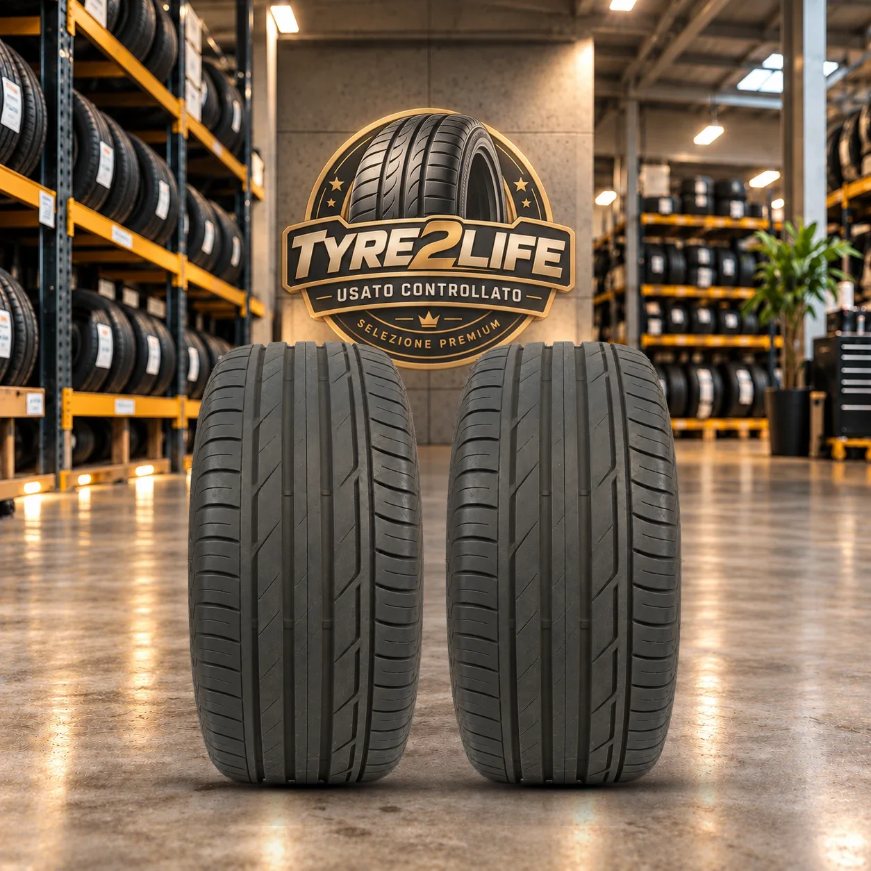 BRIDGESTONE TURANZA T001, 2 gomme, battistrada 5 mm