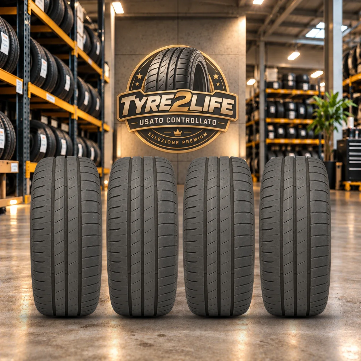 GOODYEAR EFFICIENT GRIP PERFORMANCE, 4 gomme, battistrada 5 mm